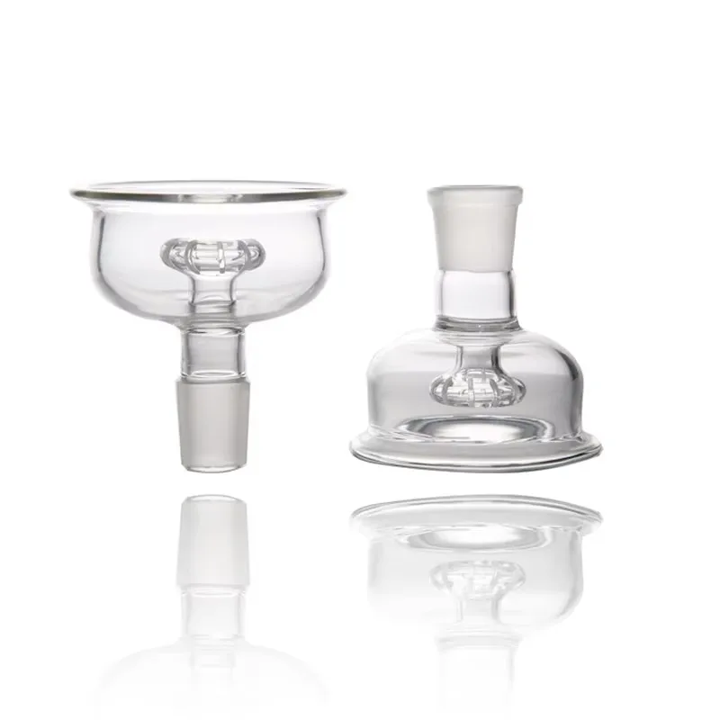 12-Cutting Transparent Glass Shisha Hookah Bowl for Nargile Sheesha Chicha Cachimbas - Glass Tobacco Accessory