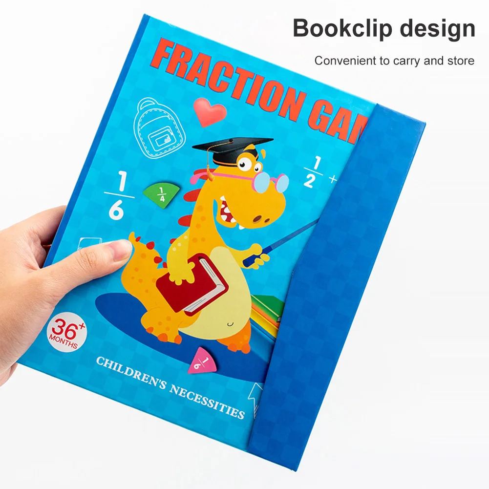 Piastrelle magnetiche con frazioni arcobaleno Cerchi Giocattolo Montessori Manipolatori matematici Giocattoli per l'apprendimento della matematica per la scuola elementare in età prescolare