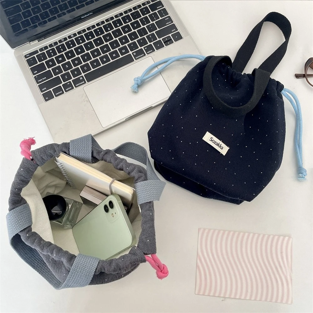 Travel Storage Makeup Bag Organizer Drawstring Cosmetic Pouch Portable Toiletry Beauty Case for Women
