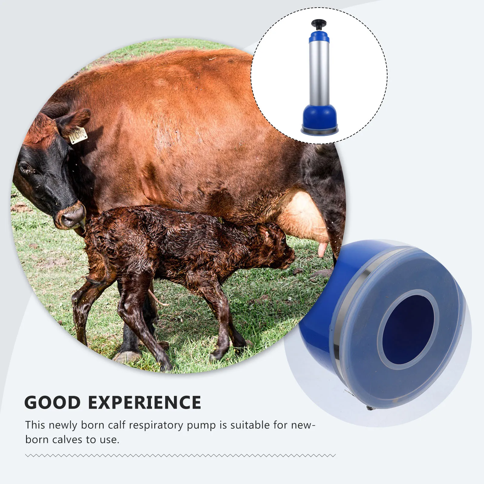 

Newborn Calf Respiratory Pump Healthy Alloy Material Breathing Helper Compact Size Long Lasting Ventilator Farm Accessory Calf