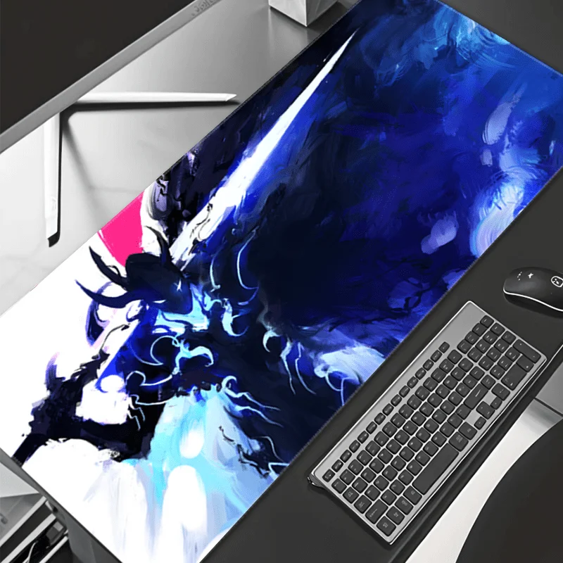 

Oversized Dark Warrior Game Mouse Pad, Anti-Slip Rubber Pad, Game Table Accessories, Great for Gamers and Home Office Decoration
