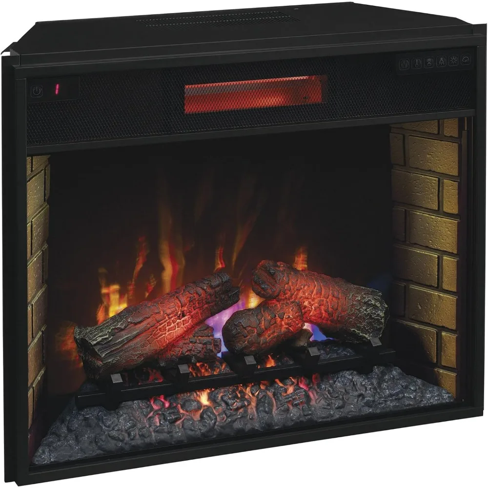 Electric Fireplace, Corded Electric 5200 BTU heater 28II300GRA 28