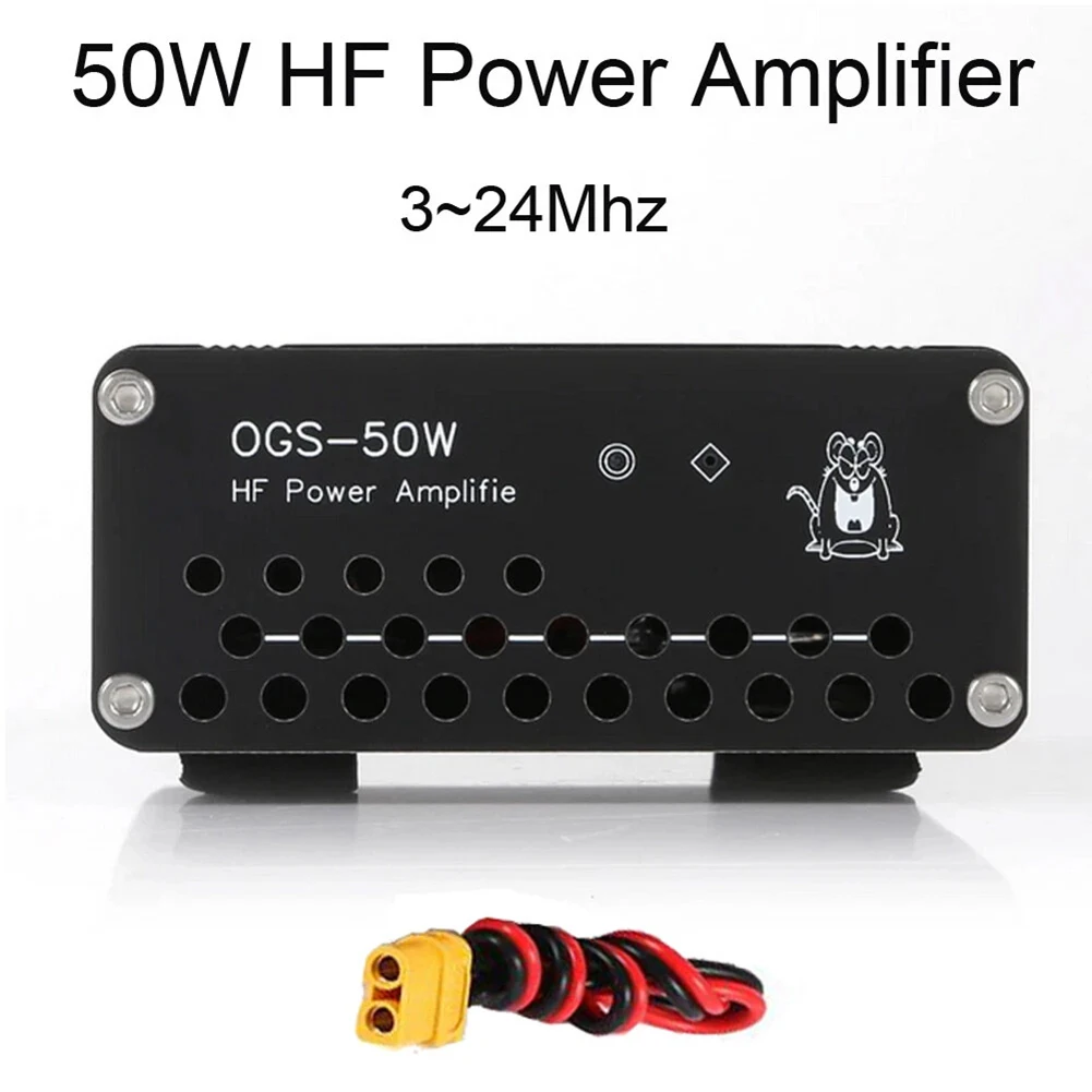

50W HF Power Amp M/UHF Interface,Q9/BNC Interface For USDX FT-817 IC-703 705 KX3 QRP FT-818 For Xiegu G90 Electrical Accessories