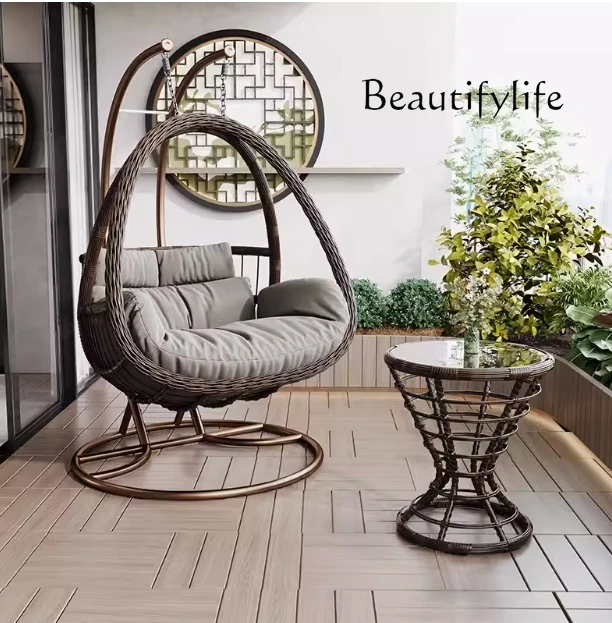 

1*Glider Balcony Home Rocking Indoor Swing Bird Nest Recliner Cradle Hammock Bedroom Girl Hanging Basket Rattan Chair