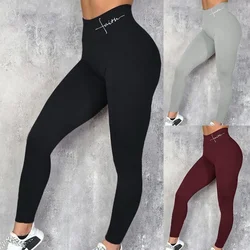 Black Push Up Yoga Pants Women Fitness Gym Leggings Solid Elastic Slim Sports Running Leggings Lady High Waist Workout Gym Pants