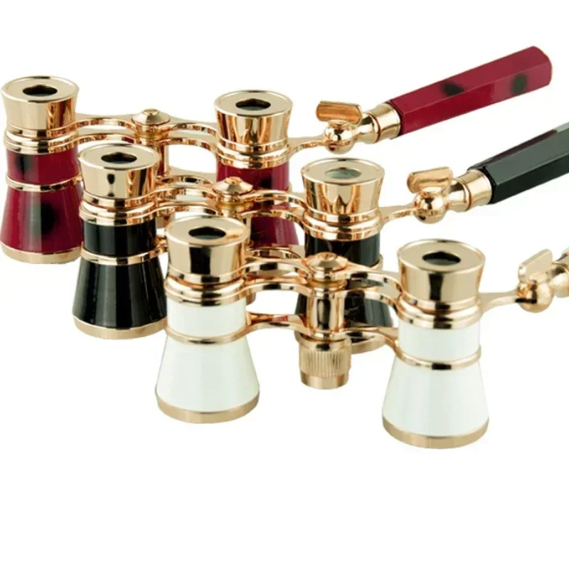 

Винтажный бинокль 3x2, 5 дюймов, телескоп, очки для театра оперы с выдвижной ручкой, для женщин и девочек, телескоп с шлангом, Гоночное стекло