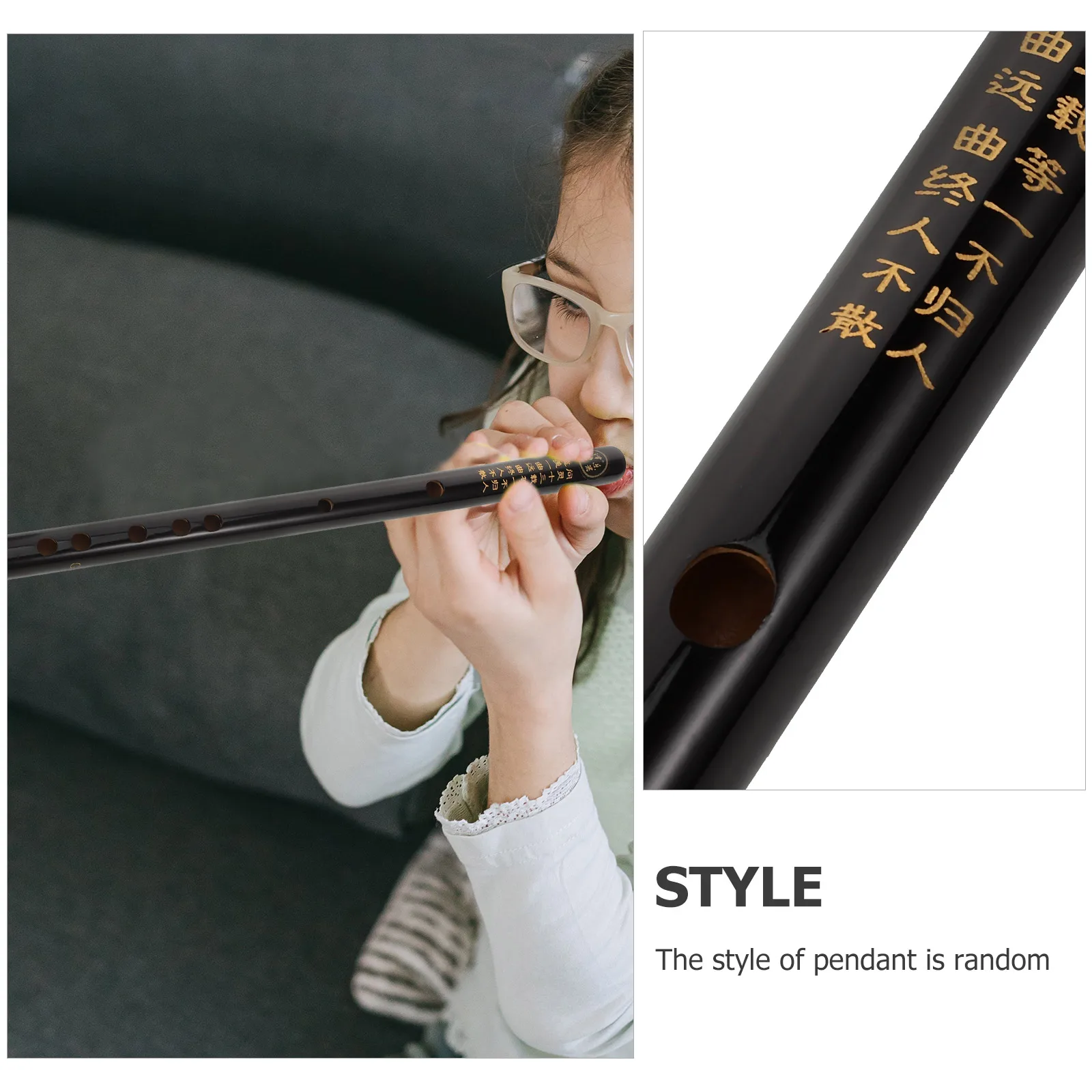 

Beginner's Flute Traditional Chinese Instrument Musical Kids Instruments Fife Bamboo
