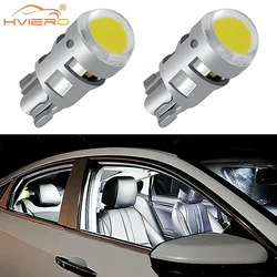 Bombilla Led de señal automática T10 para coche, lámparas interiores de lectura para maletero, luz de respaldo para matrícula, color blanco, W5W, 194, 168, 2 uds.