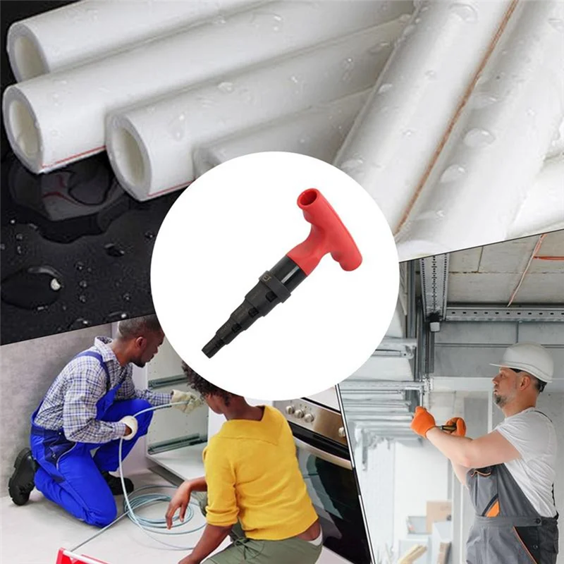 Abmi-ferramenta de rebarbação de tubulação 4 em 1 catraca giratória ajuste 0.6-1.25 em chanfradura interna multi-camada calibração reamer,