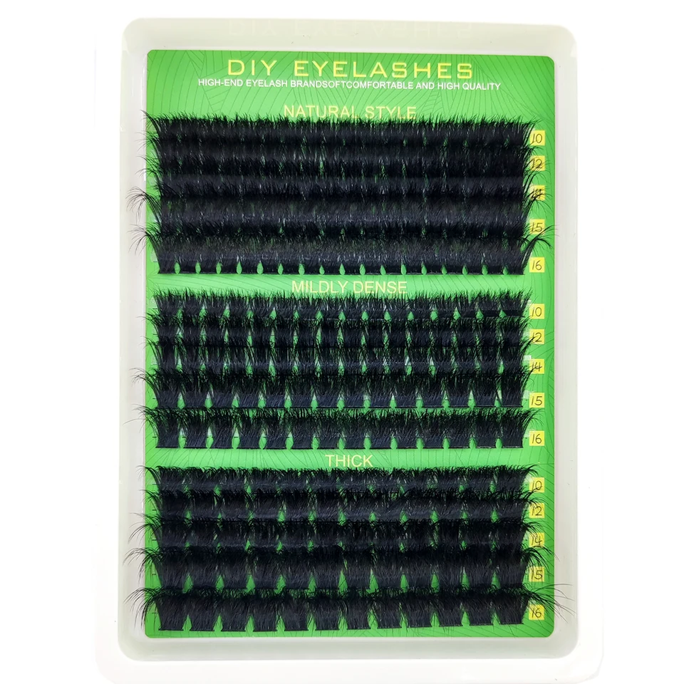 HBZGTLAD: pestañas rizadas esponjosas 60D-200D, estilo natural, hechas a mano, racimos de visón 5D 3
