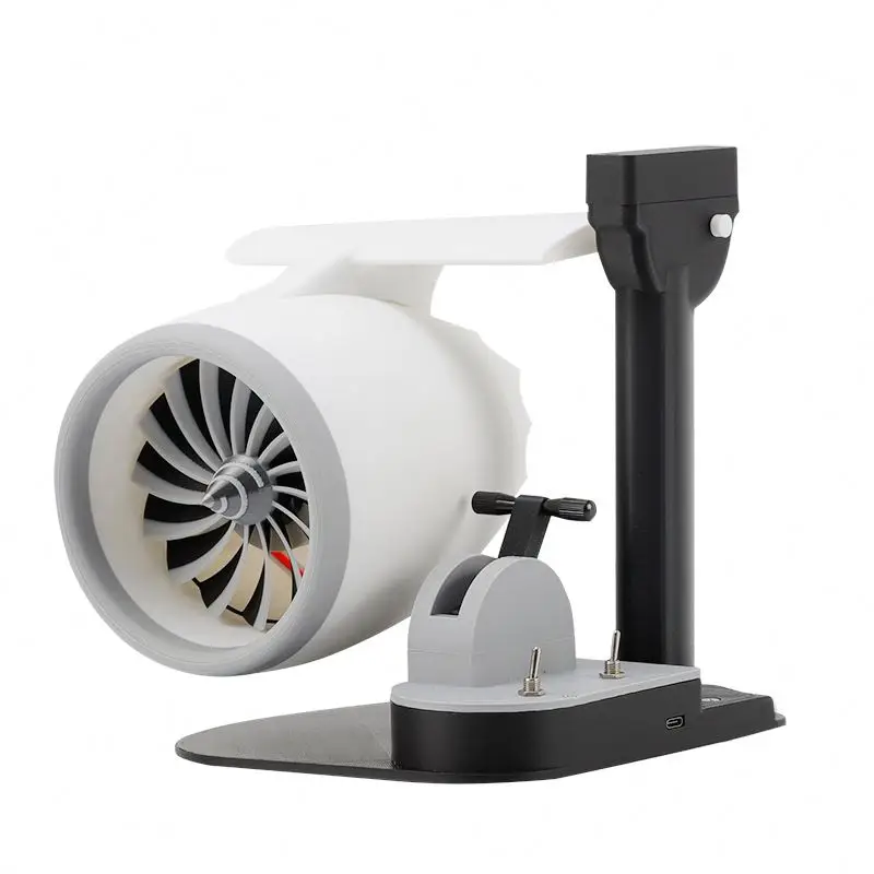 

New Design Portable Desktop USB Creative Turbofan with Red LED Light and Plastic Blades