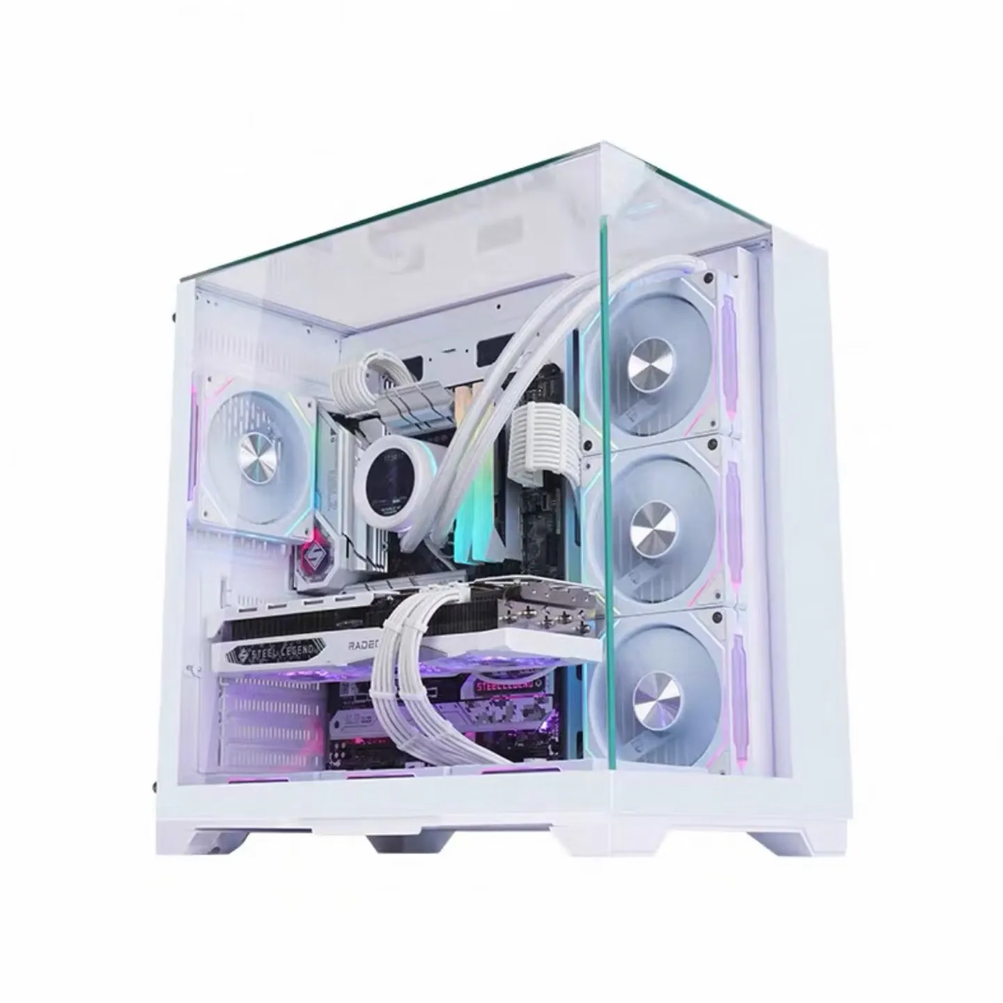 

WJCOOLMAN Skyline S3 Panoramic Sea View Room, with three-sided glass computer case, supports 360-degree water cooling.
