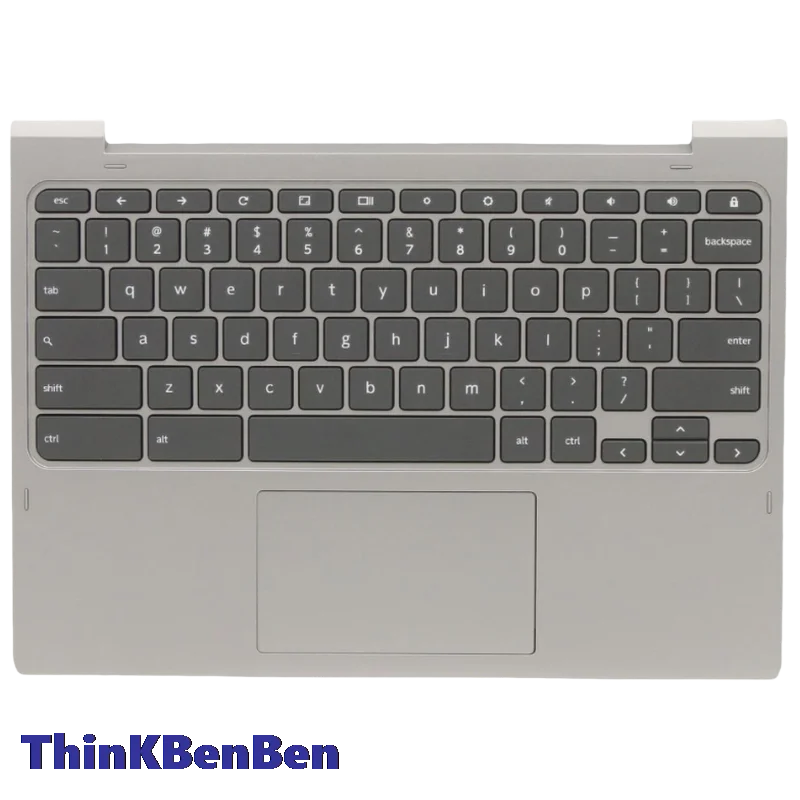 US English Grey Keyboard Upper Case Palmrest Shell Cover For Lenovo Ideapad Flex 3 CB 11 11M735 C330 Chromebook 5CB1B34763