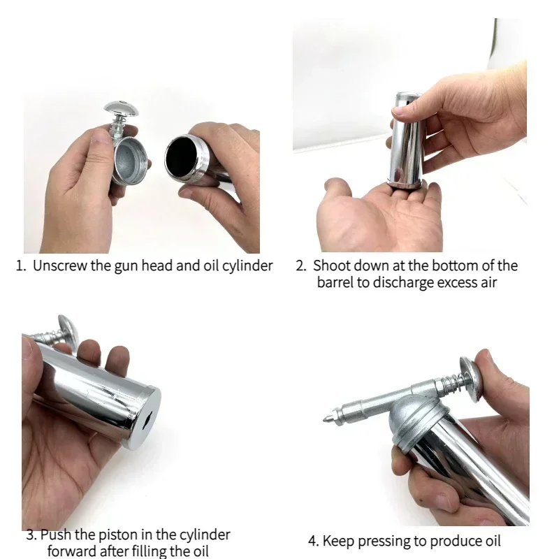 80cc قدرة 1000PSI الناتج ضغط مزيتة صغيرة الشحوم بندقية آلة يده ارتفاع ضغط مزيتة أدوات يدوية