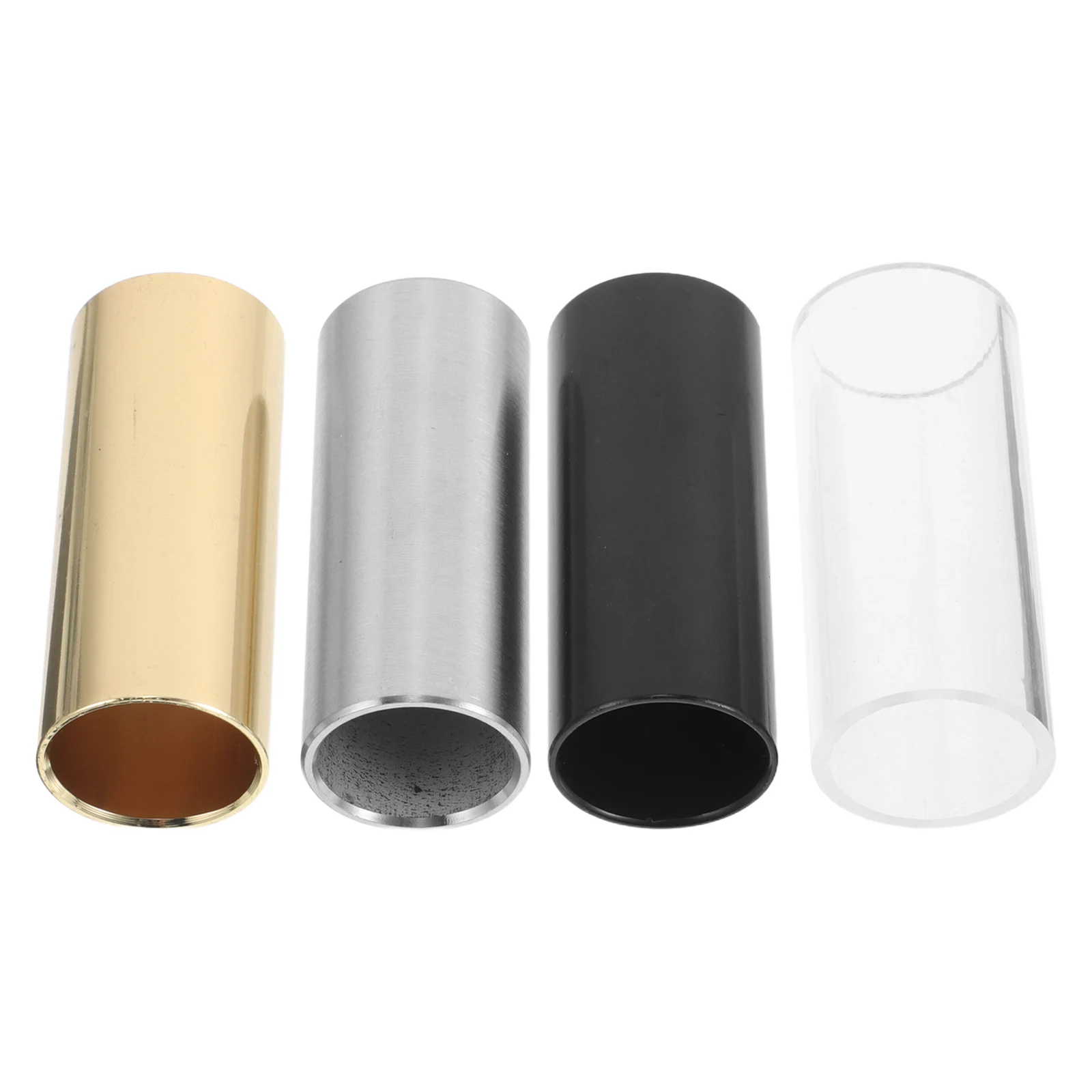 

4 Pcs Electric Guitar Accessories Bass Slide Accessory Slider Metal Plastic Acoustic Slides