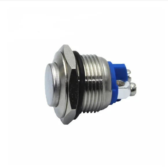 New Original 16MM Metal Self-Resetting Pushbutton SwitchStart Power SwitchNon-Locking Waterproof Switch