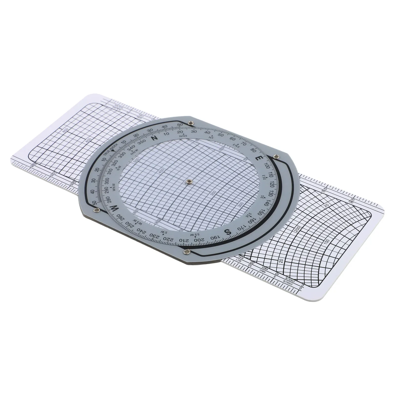Aviation Ruler Aviation Plotter For DIY Enthusiasts Plastic Flight Measurement Ruler 9.05X4.72X0.19 Inches For Aviation Training