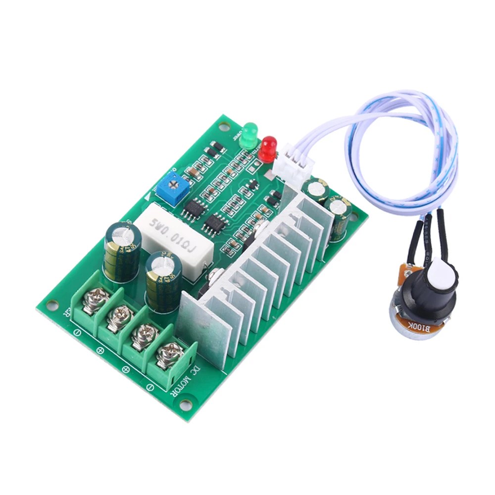 PWM DC Motor Speed Regulator 12V 24V 36V 15A 21KHz Adjustable Controller Flow Regulation Switch Potentiom