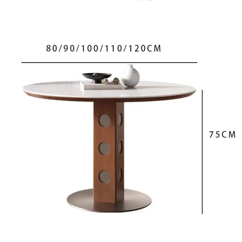 

Table Classic Unique Design Vintage Elegant Premium Dining Table Minimalist Modern Tavolo Rotondo Pranzo Dining Room Furniture
