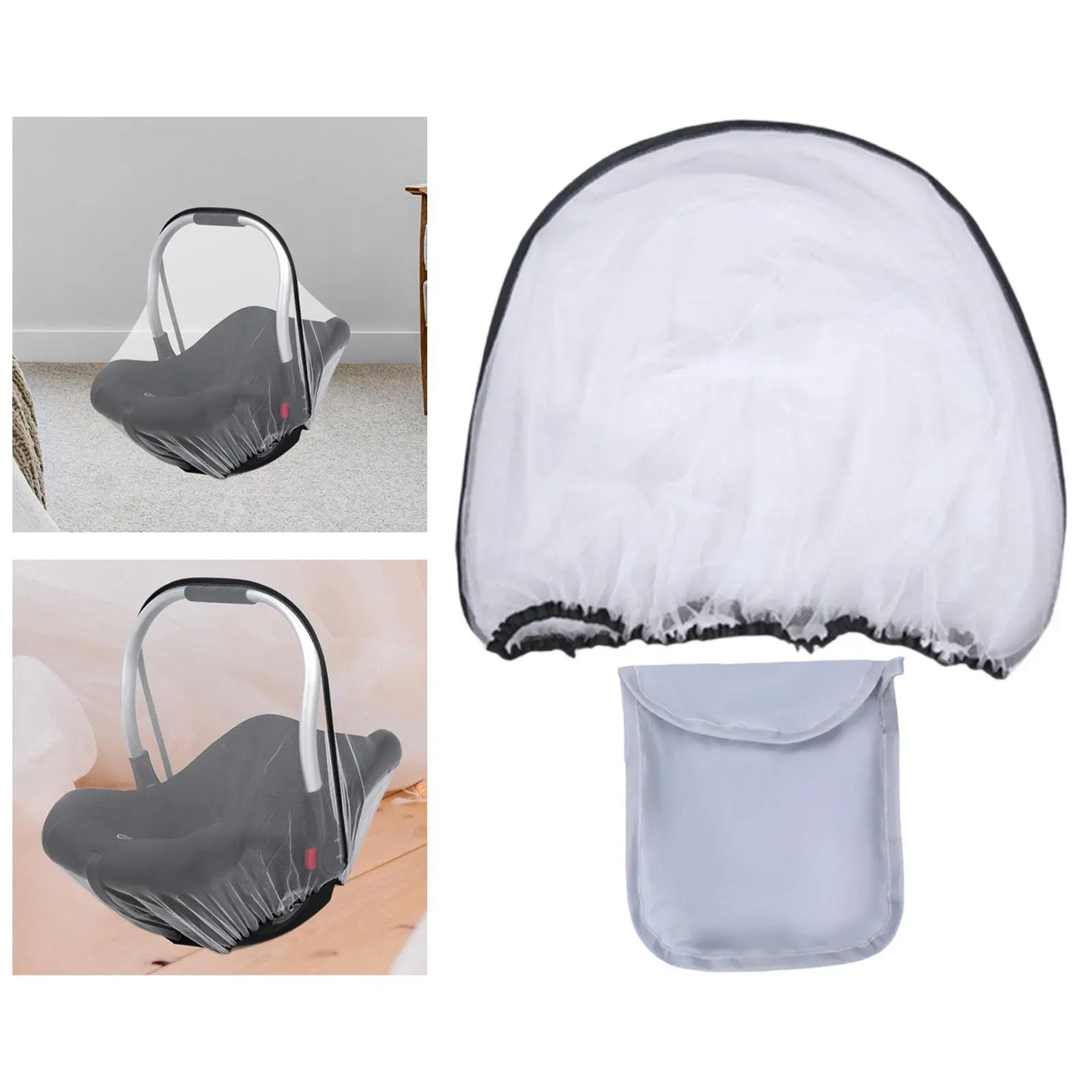 Net Cover for Carrier Multipurpose Foldable Carrycot Net Cover Canopy Carrier Cover for Outdoor Shop Picnics Camping Travel