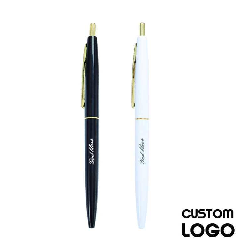 

20 шт. черных и белых шариковых ручек с индивидуальным логотипом, персонализированной лазерной гравировкой имени, подарок для учителя, рекламные ручки
