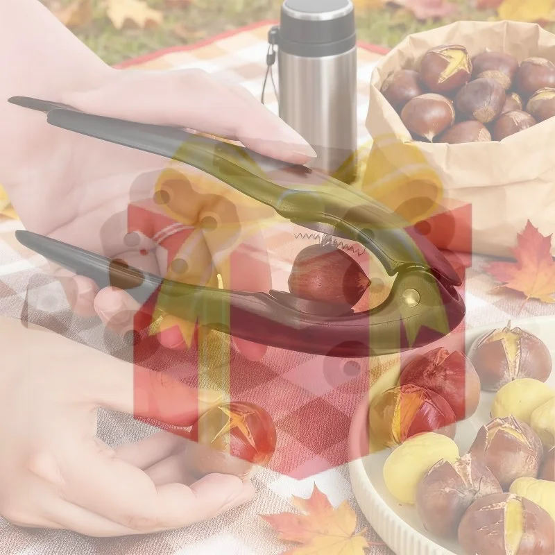 【HG】Chestnut Shell Opener With Sharp Serrated Edge Non Slip Grip Perfect For Roasted Chestnut Making