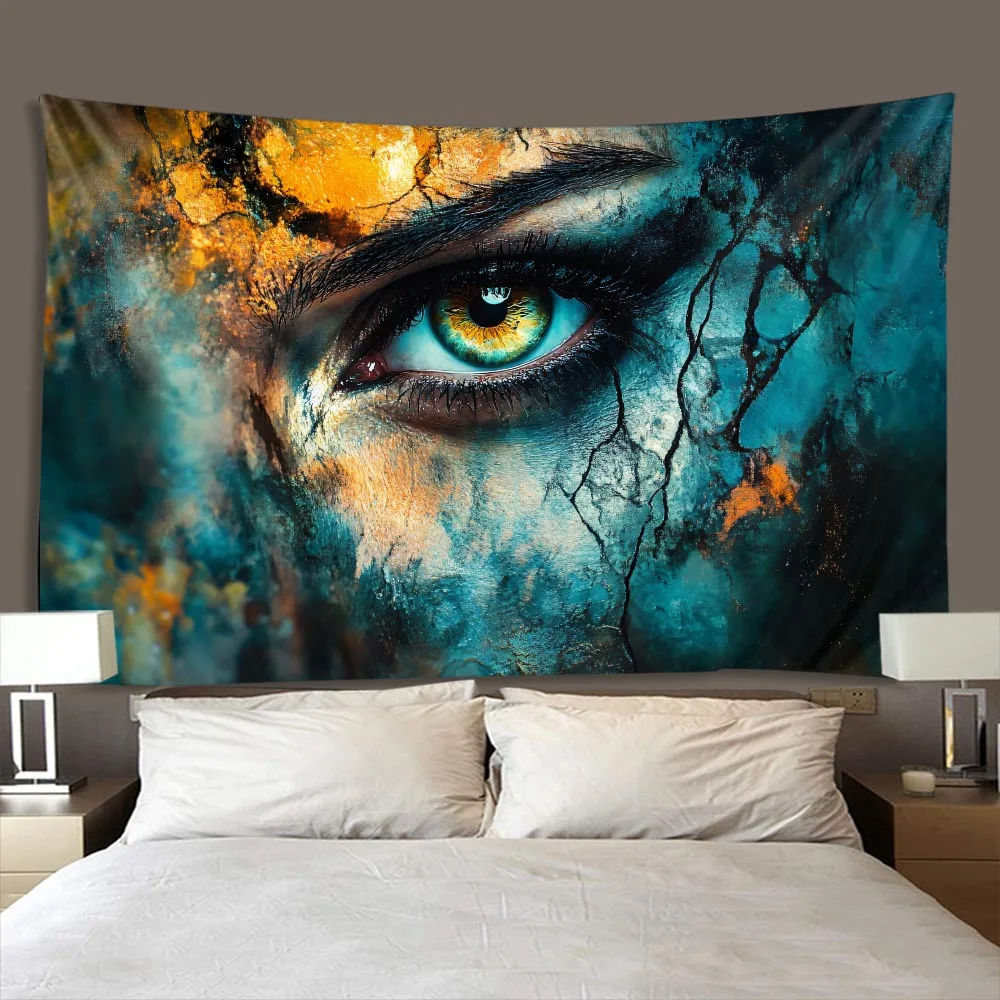 Fantasy Magic Tapestry Mysterious Eye Wall Hanging Background Cloth Bedroom Dormitory Children's Room Theme Playroom Decoration