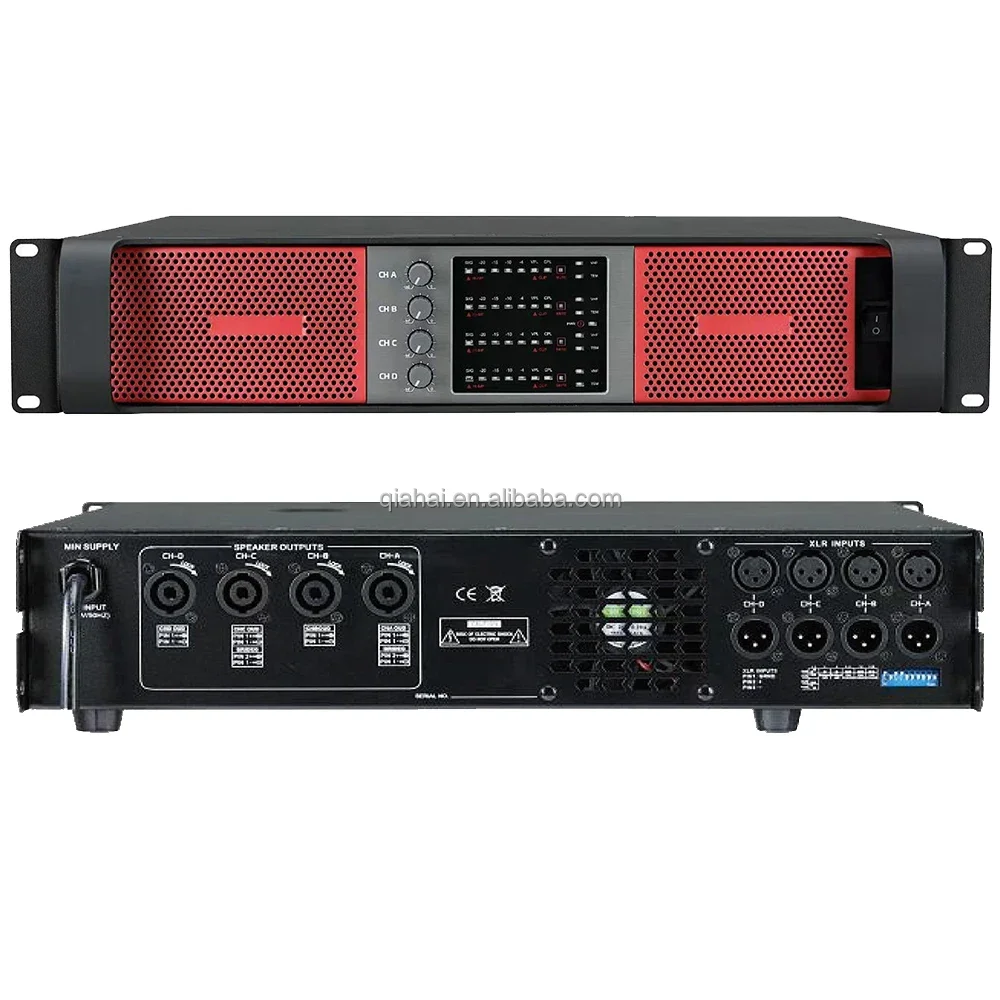 Class D Amplifier 2 4 Channel D-4130 4X1300W 8ohm Powered Amps Outdoor Sound System Equipment Professional Audio 4 CH Amplifiers