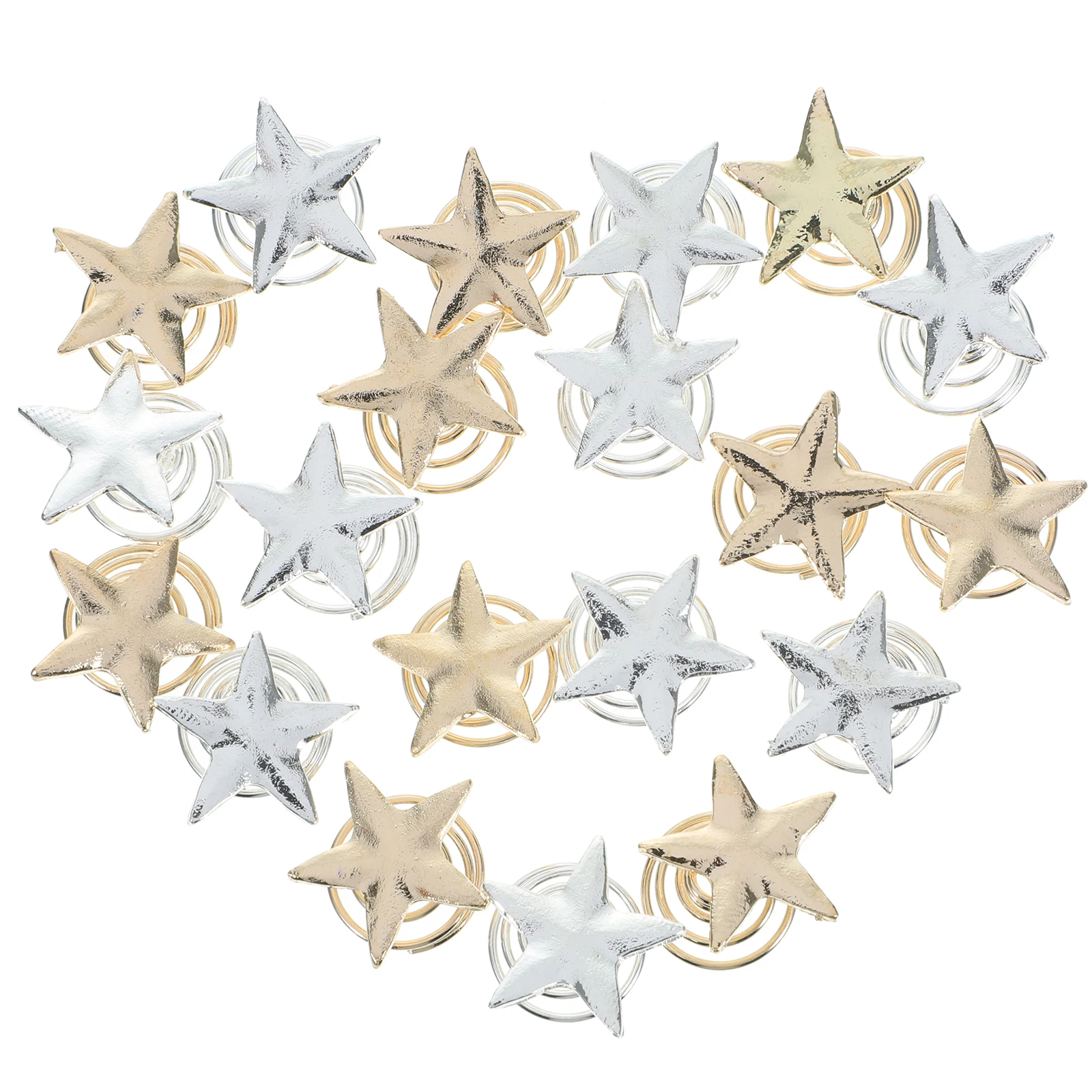 

20Pcs Star Shape Spiral Hair Clips Easy to Use Stylish Bun Braid Fixer for Women Daily Wear Special Occasions Bride Hairpin Set