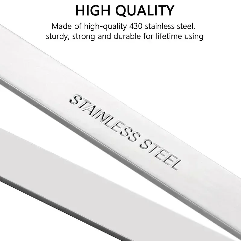1pcs 430 Stainless Steel Fish Bone Tweezers Pincer Clip Puller Remover Tongs Fish Bone Plucking Clamp Kitchen Gadgets Tools