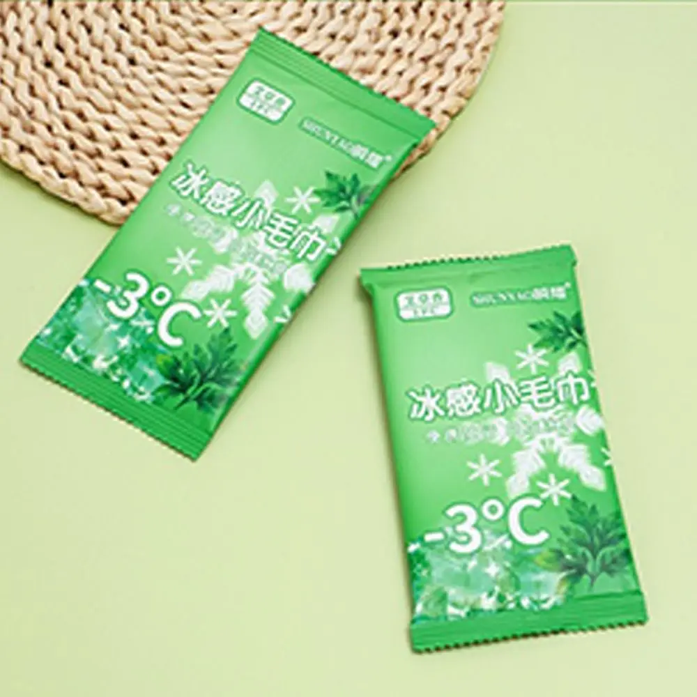 Non Woven Fabric Cooling Towel Disposable Breathable Sweat Wipes Sunstroke Prevention Quick Drying Instant Cold Towel Summer