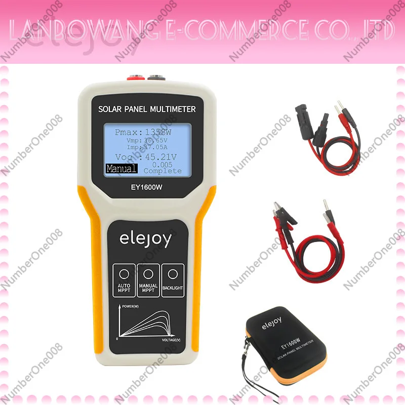 Solar Panel Power Tester MPPT Photovoltaic PV Multimeter Voltage Current Detector for Solar Module Maintenance