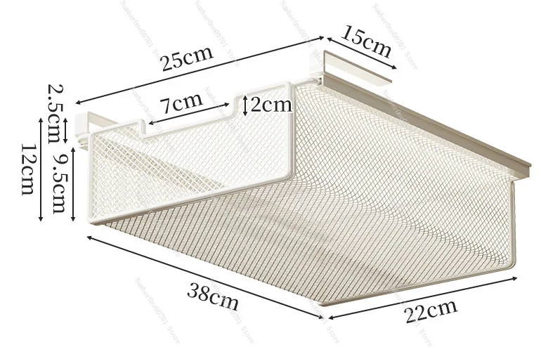 Below the wardrobe drawer hanging basket clothes storage layered rack household hanging space saving clothes finishing baffle