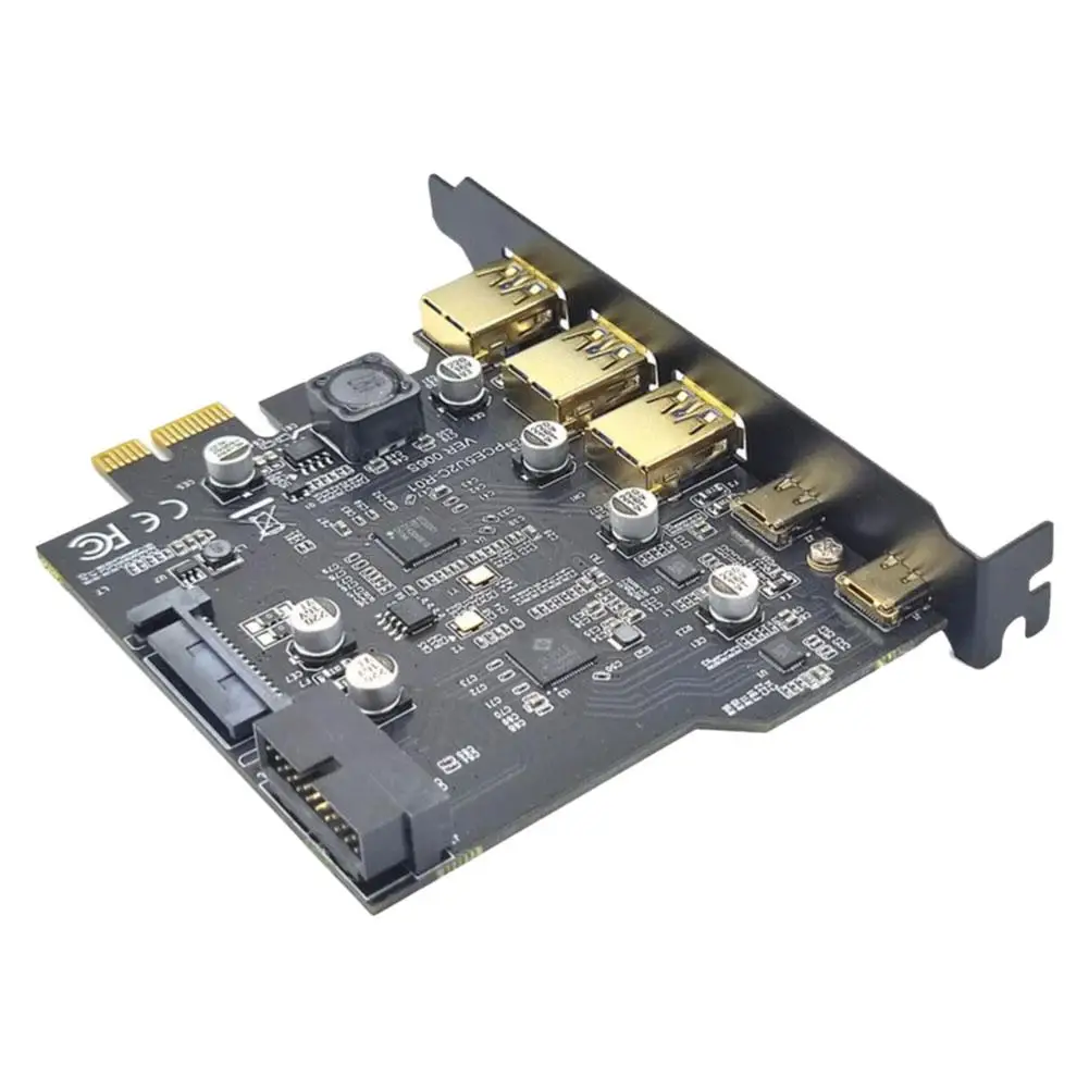 Typ C USB 3.2 Gen1 PCIE Card Hub USB 3.0 PCI Express Board PCI-E PCI E USB Adapter Multiplikator USB Controller Riser Karten
