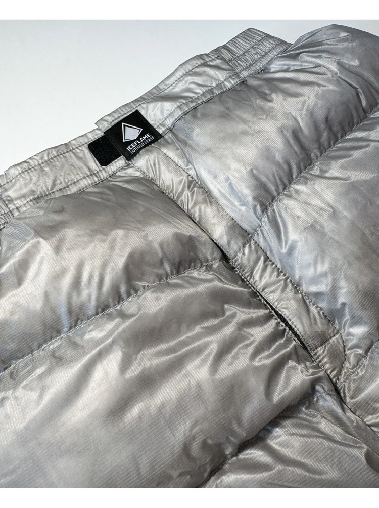 Ice Flame NXT 800FP Daunenhose Outdoor Ultraleichte graue Entendaunenhose Tragbares Camping Wandern Thermo-Innenhose UNISEX – Detail 6
