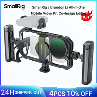 SmallRig x Brandon Li All-in-One Mobile Video Kit Universal Quick Release Phone Video Rig Kit for iPhone for Samsung w Grip 4596