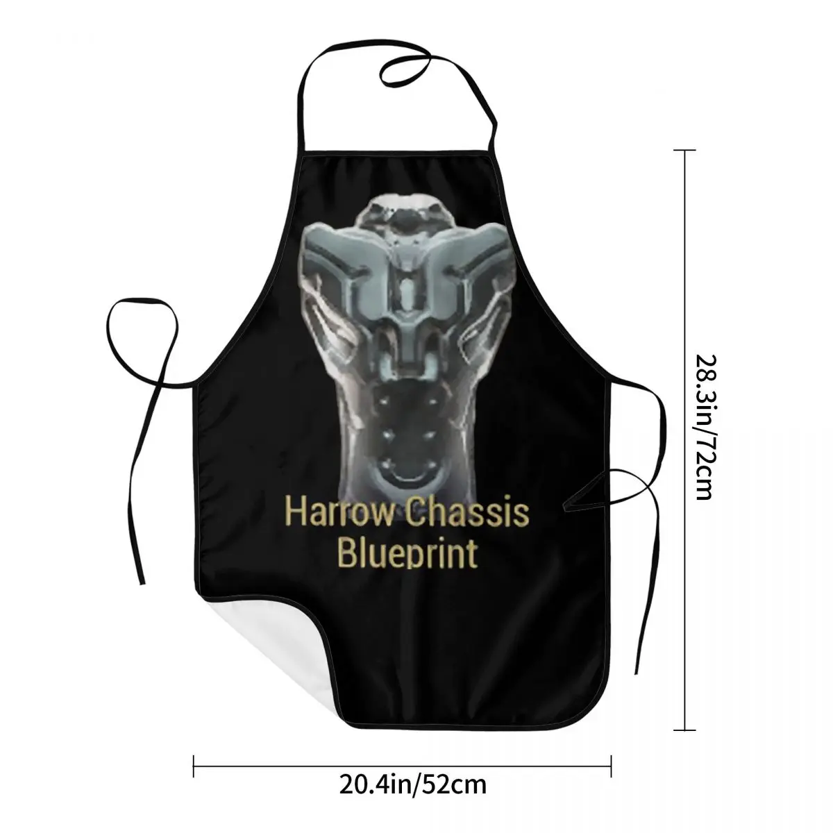هارو الهيكل مخطط Warframe Tennoc المئزر الشيف الطبخ الخبز Tablier مريلة مقاومة للماء تنظيف المطبخ بينافور