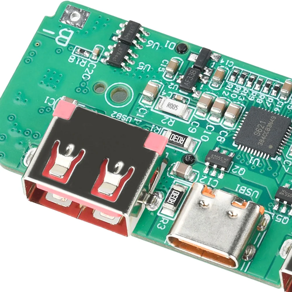 22,5W PD QC Schnelllade-Powerbank-Modul TFT-Farbdisplay Dual-USB Typ C 3,7V Lithium-Batterie DIY-Ladeplatine SCP VOOC – Detail 10
