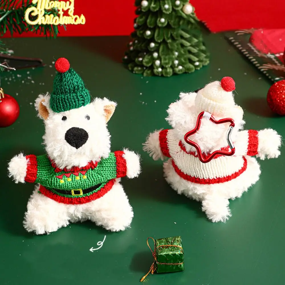 NEW Plush Keychain Cartoon West Highland Dog Dolls Pendant Toy Bag Charms