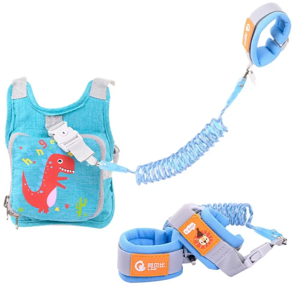 Accessories Cute Dinosaur Toddler Harness Leash Foldable Child Leash Anti Lost Wrist Link Adjustable Assistant Strap Belt