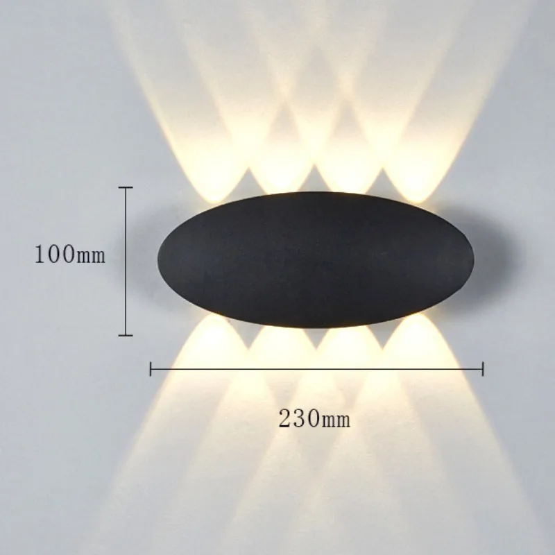 Светодиодная комнатная настенная лампа направленного света, эллиптическая интерьерная настенная лампа, декор освещения для гостиниц, спальни, гостиной, ночного коридора