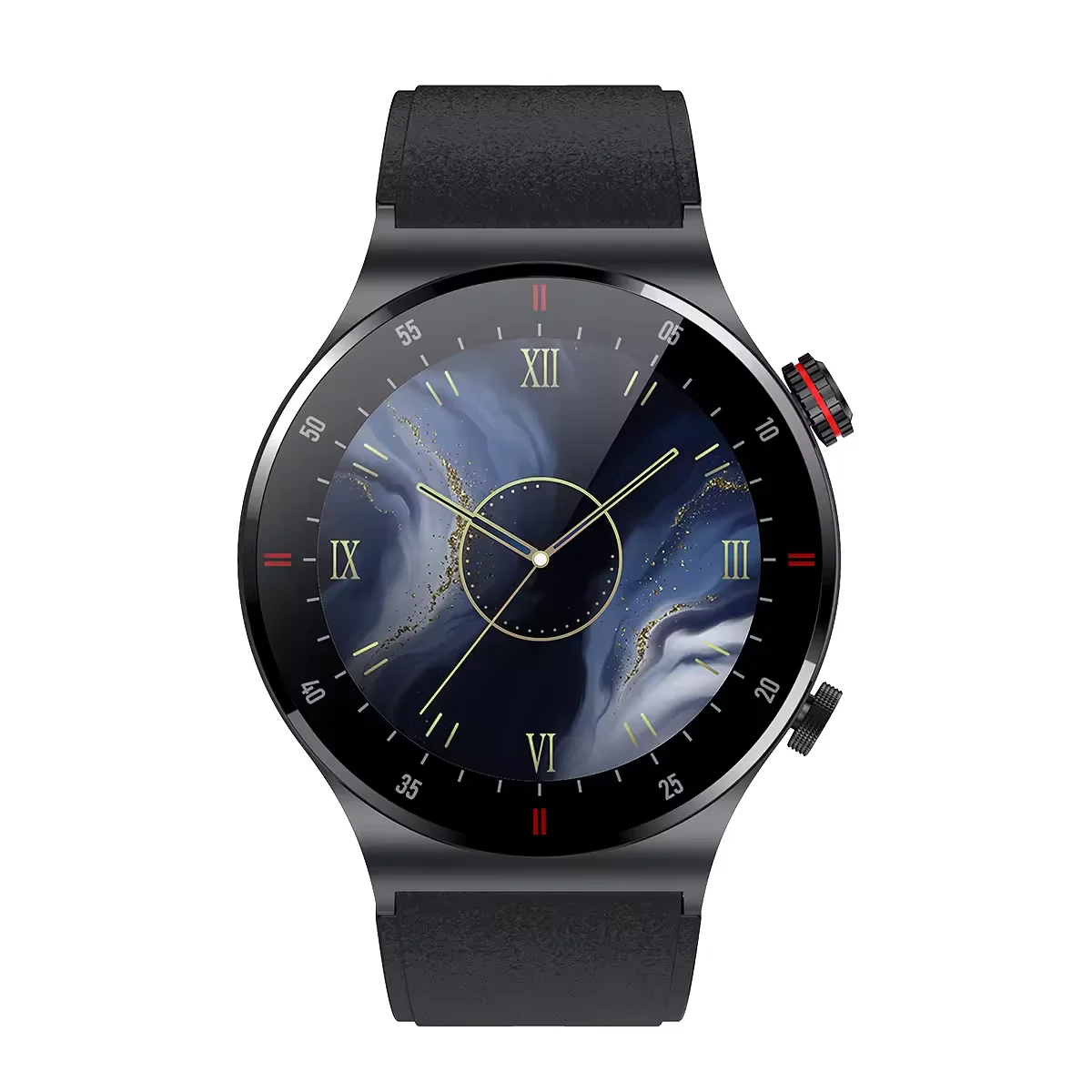2025 الرجال Smartwatch الفولاذ المقاوم للصدأ الصحة الذكية BT دعوة مقاوم للماء 1.28 "شاشة مستديرة NFC ساعة ذكية QW33