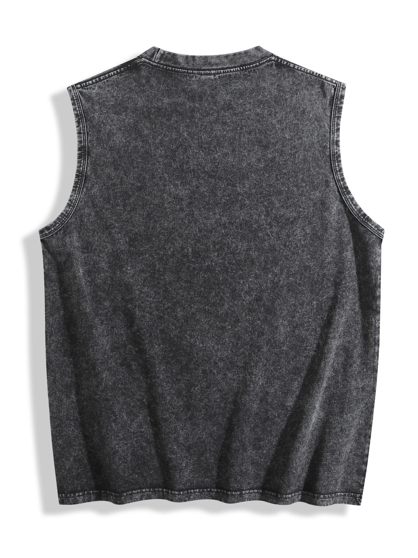 (Factory ) Washed 210G Heavyweight Vintage-Style Tank Top, Retro Y2K Men'S Fashion Vest, Casual Streetwear, The Perfect Gift for Boys