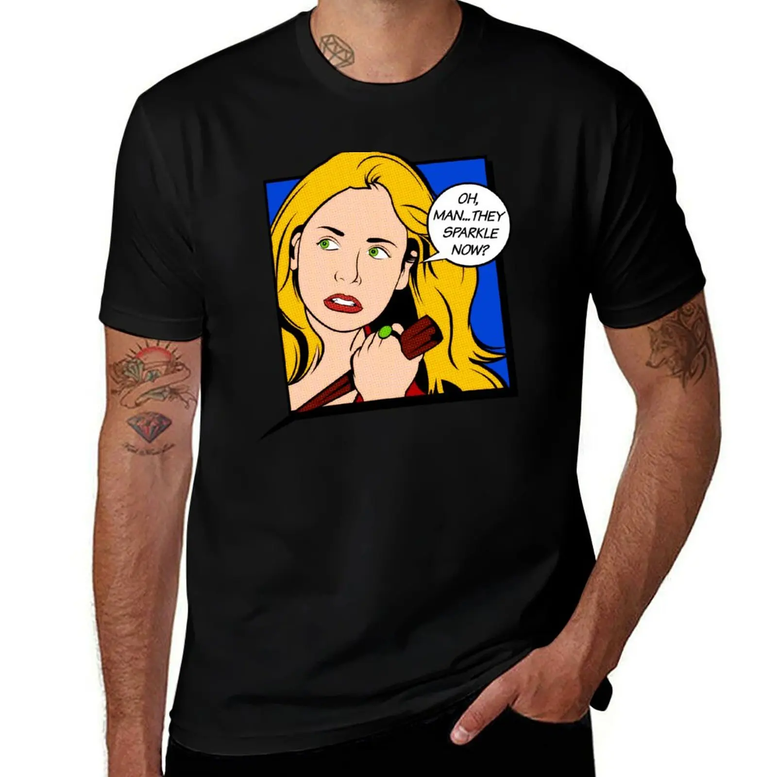 Buffy Pop Art T-Shirt Daily Work Short Sleeve Top