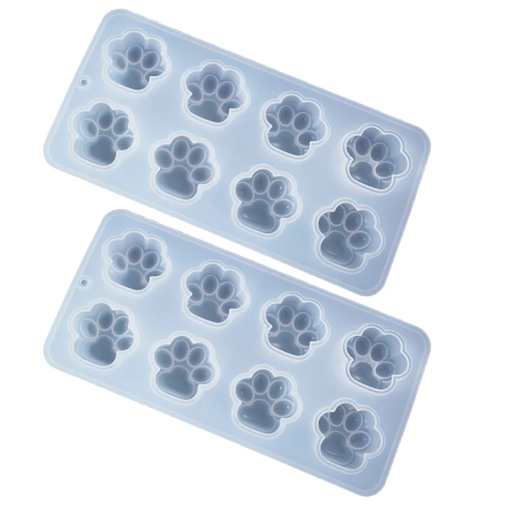 

2 Pcs Cat Paw Mold DIY Silicone Art Craft Adjustable Jewelry Casting Tools Silica Gel