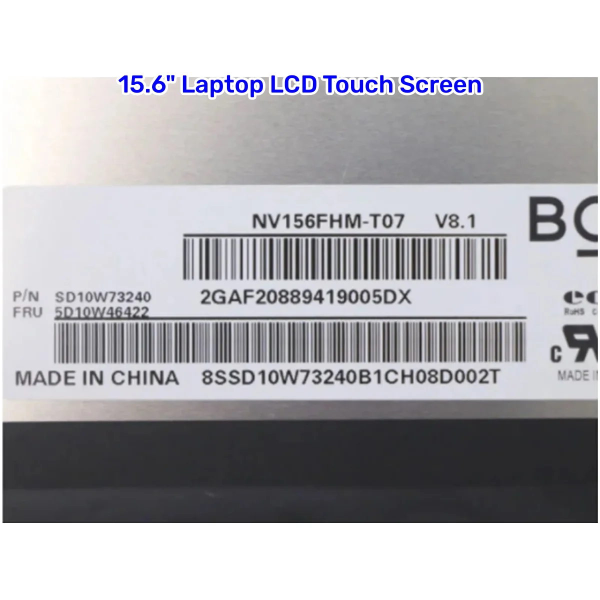 Imagem -03 - Tela Táctil do Lcd para o Portátil 156 Nv156fhm-t07 R156nwf7 Apto Lenovo Ideapad 515are05 3-15itl6 3-15alc6 81yq 82h8 82ku 40 Pinos