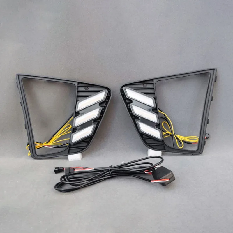 

A13Z-Turn Signal Light LED Daytime Running Lights For IX25 2015 2016 DRL Fog Light Accessories
