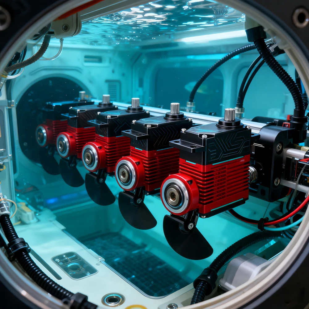 DSservo DES110 180 ° /270 °   Servo motori di grado Servo digitale da 110 kg IP67 impermeabile per accessori robotici per aeroplani modello RC