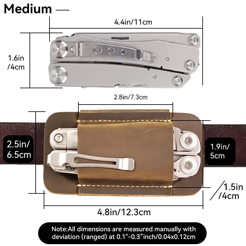 Casual Folding Knife, Waist Belt Loop Case Holder, Genuine Leather Sheath, Pocket Flick Knife, Hunt Camp, Outdoor Tools Cover