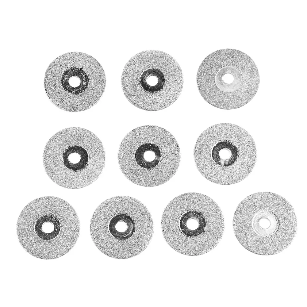 

10Pcs Emery Cutting Discs 18mm Diameter 3mm Shank for Craft Jewelry Making Silver Smithing and Small-Scale Material Cutting